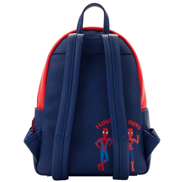 Exclusive - Spider-Man Triple Pocket Multi Logo Mini Backpack and Wallet - Picture 4 of 10